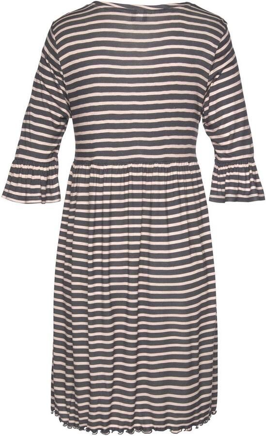 Vivance Dreams Nachthemd met strepen en volants - Foto 3