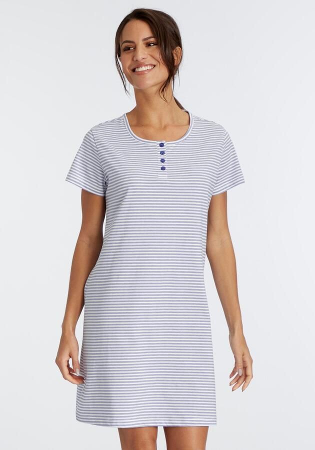 Vivance Dreams Nachthemd met strepen van voorgeverfd garen - Foto 6