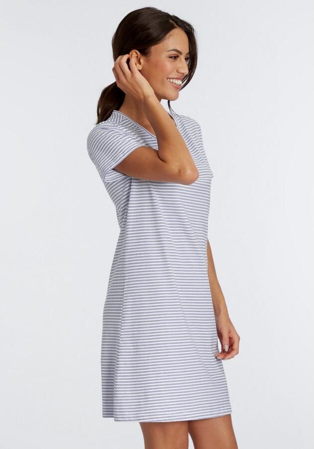 Vivance Dreams Nachthemd met strepen van voorgeverfd garen - Foto 4