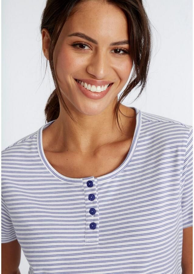 Vivance Dreams Nachthemd met strepen van voorgeverfd garen - Foto 3