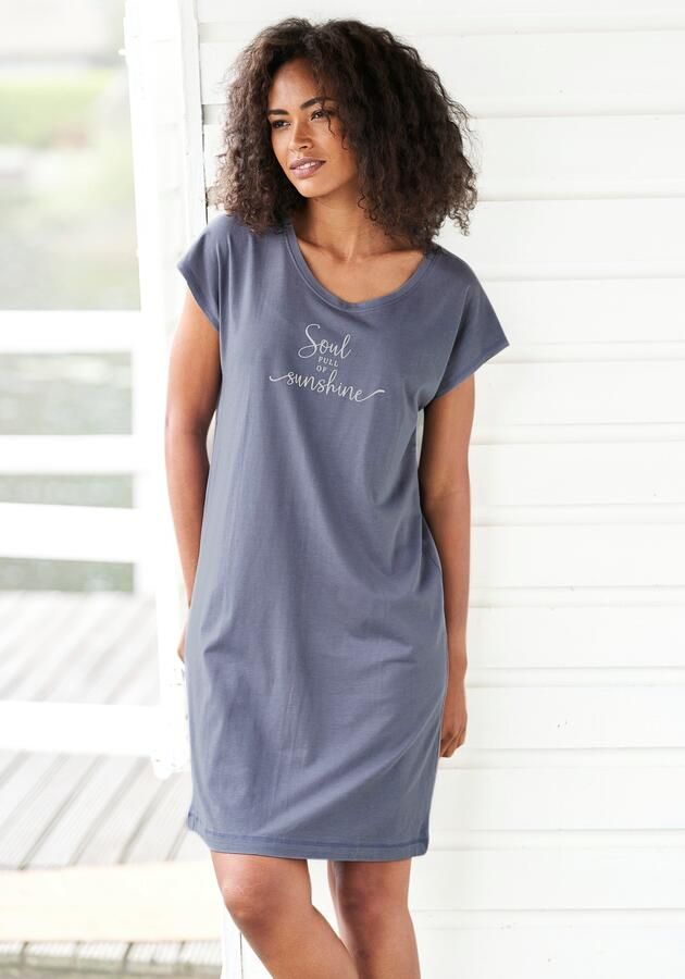 Vivance Dreams Nachthemd met zomer-statementprint - Foto 4