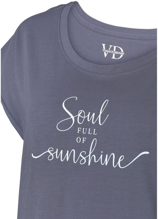 Vivance Dreams Nachthemd met zomer-statementprint