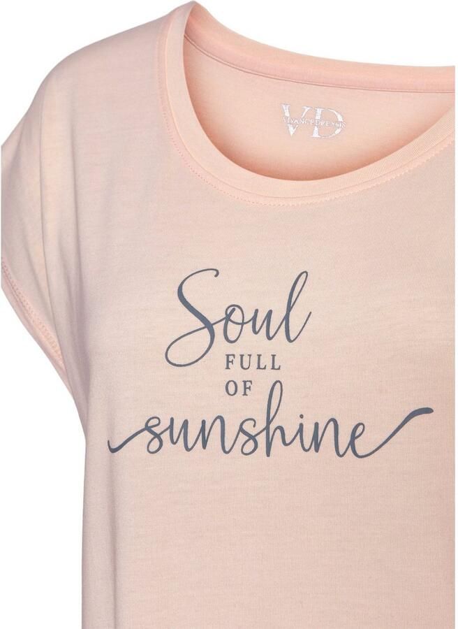 Vivance Dreams Nachthemd met zomer-statementprint