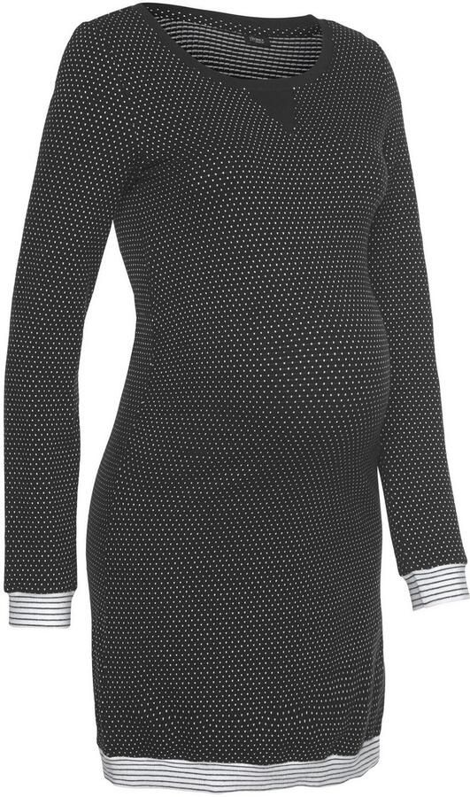 Vivance Dreams Positienachthemd stippenmotief met gestreepte boorden - Foto 4