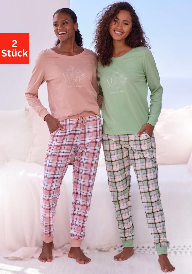 Vivance Dreams Pyjama Elastische ribboorden (Set van 2) - Foto 4