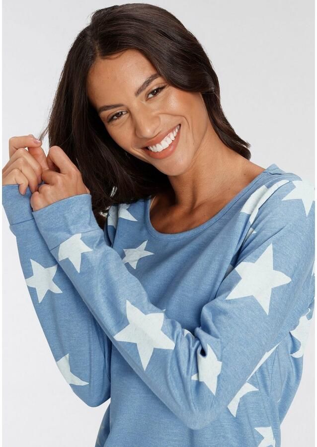 Vivance Dreams Pyjama in een gemêleerde look met sterretjes (4-delig Set van 2)