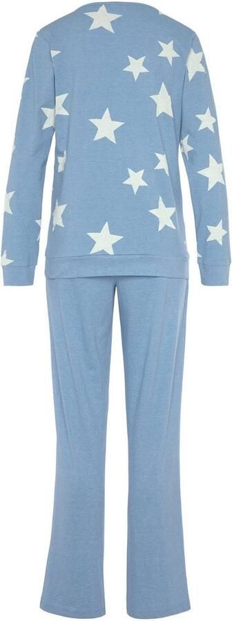 Vivance Dreams Pyjama in een gemêleerde look met sterretjes (4-delig Set van 2) - Foto 5