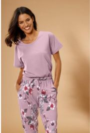 Vivance Dreams Pyjama met bloemenprint (2-delig 1 stuk) - Thumbnail 1