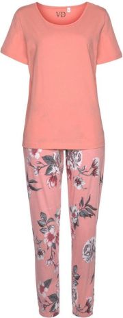 Vivance Dreams Pyjama met bloemenprint (2-delig 1 stuk) - Thumbnail 3