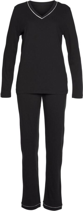 Vivance Dreams Pyjama met contrasterende paspel-details (2-delig 1 stuk) - Foto 2