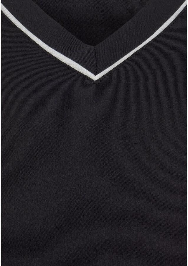 Vivance Dreams Pyjama met contrasterende paspel-details (2-delig 1 stuk)