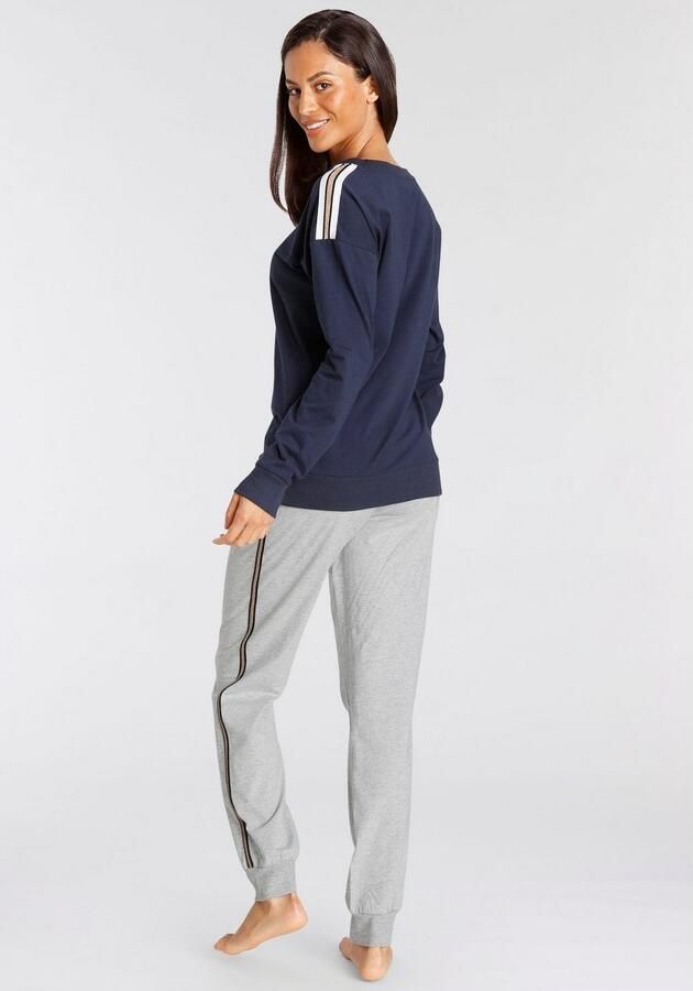 Vivance Dreams Pyjama met contrastkleurige tapedetails (2-delig 1 stuk) - Foto 3