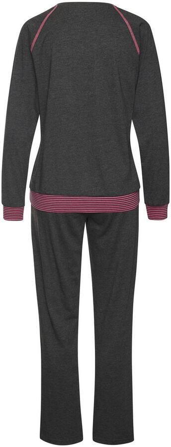 Vivance Dreams Pyjama met decoratieve flatlock-naden in neonkleuren (2-delig) - Foto 5
