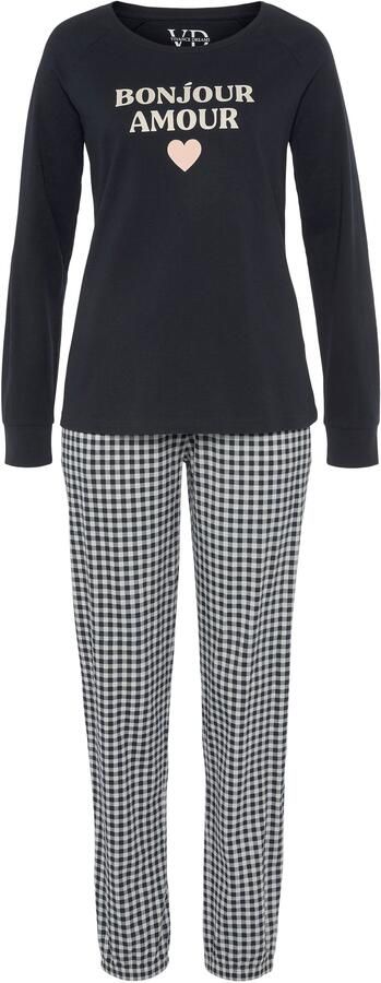 Vivance Dreams Pyjama met een grote frontprint (2-delig) - Foto 3