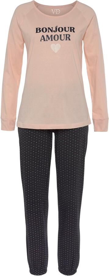 Vivance Dreams Pyjama met een grote frontprint (2-delig) - Foto 3