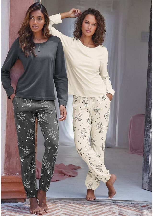 Vivance Dreams Pyjama met fijne bloementakken (4-delig Set van 2) - Foto 2