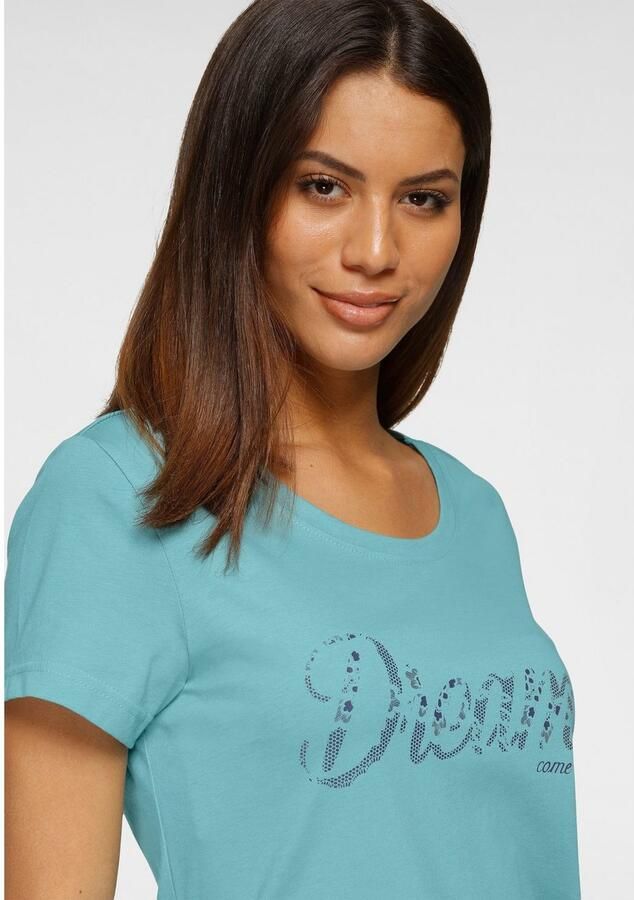 Vivance Dreams Pyjama met front-opschrift (set 3-delig) - Foto 5