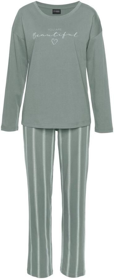 Vivance Dreams Pyjama met frontprint (2-delig 1 stuk)