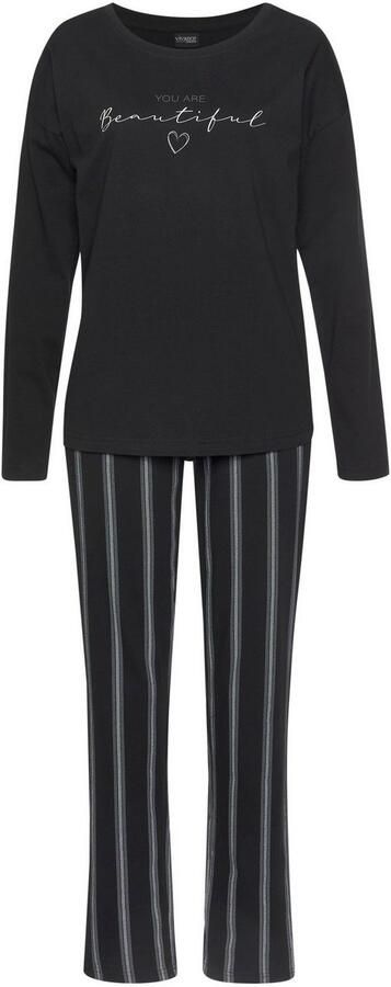 Vivance Dreams Pyjama met frontprint (2-delig 1 stuk) - Foto 3