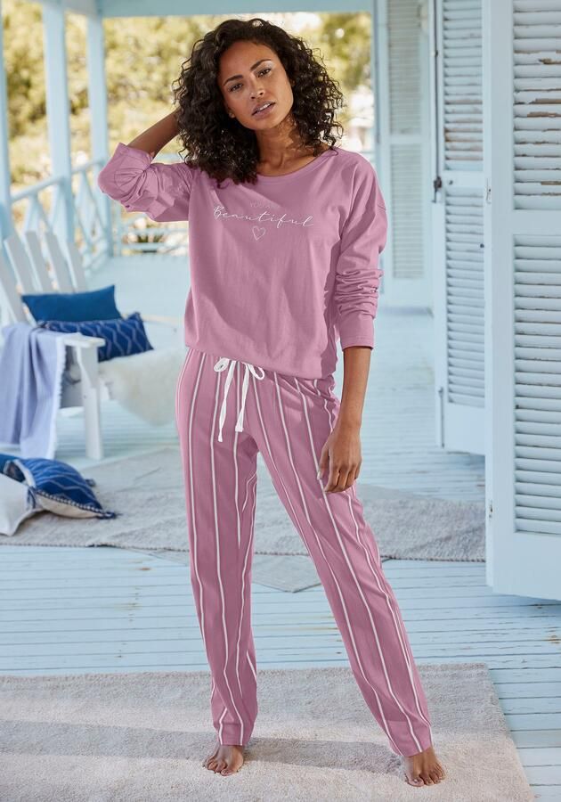 Vivance Dreams Pyjama met frontprint (2-delig 1 stuk) - Foto 2