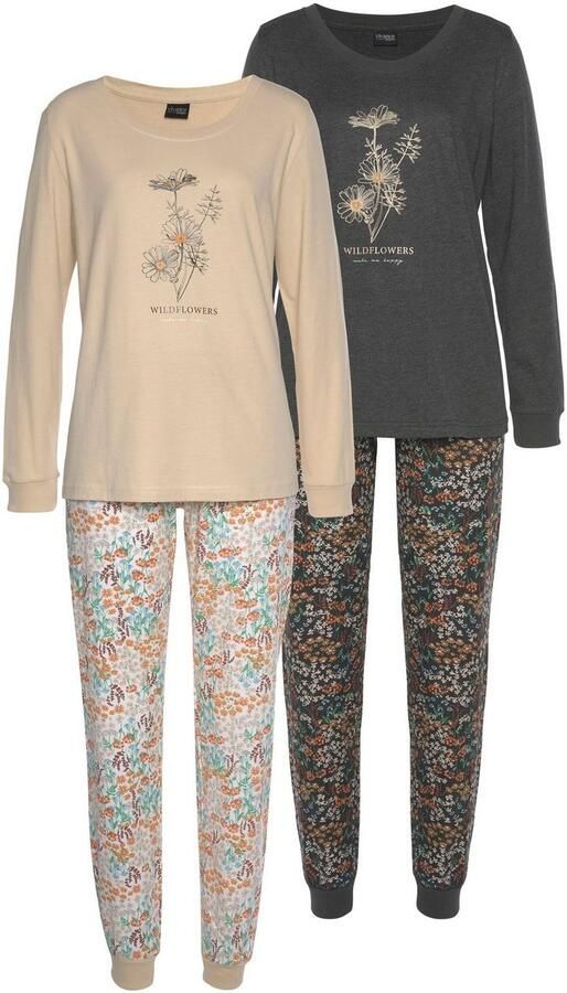 Vivance Dreams Pyjama met frontprint (4-delig Set van 2) - Foto 4