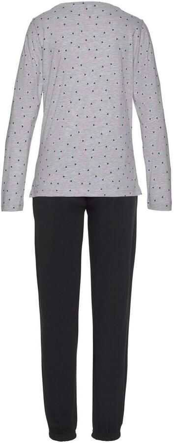 Vivance Dreams Pyjama met gedessineerde longsleeve (2-delig 1 stuk) - Foto 4