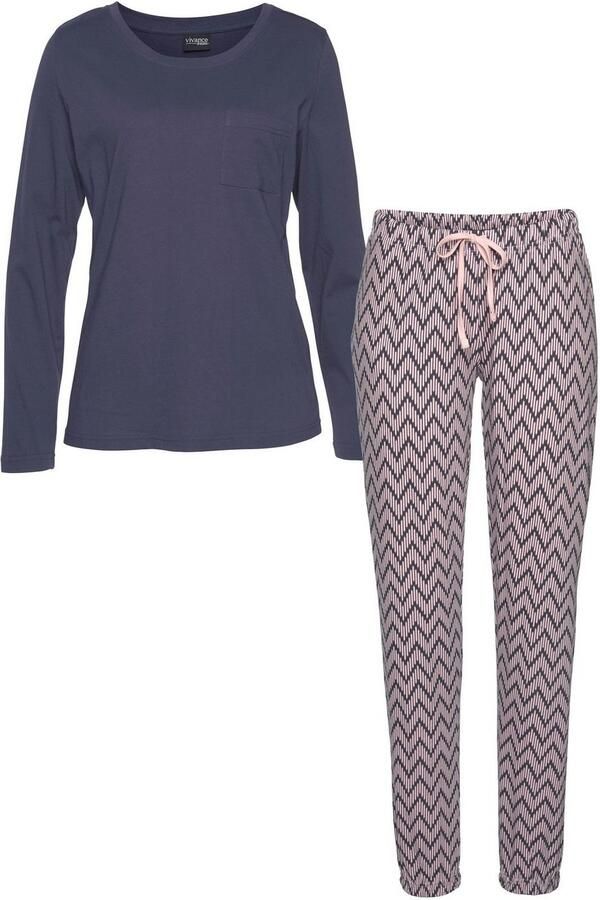 Vivance Dreams Pyjama met gedessineerde pyjamabroek (2-delig 1 stuk) - Foto 8