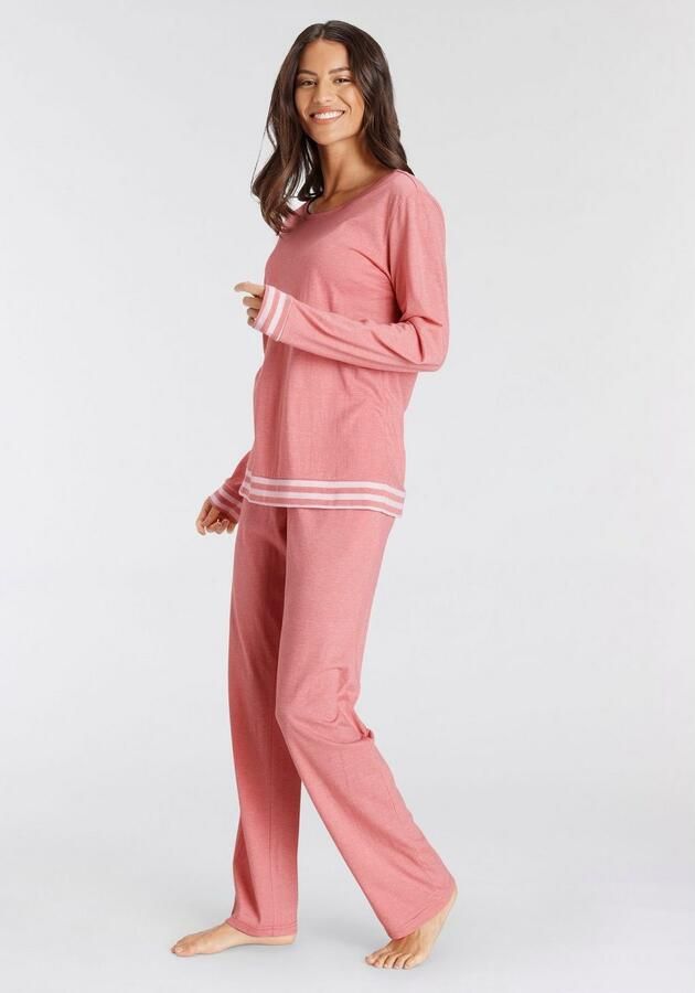 Vivance Dreams Pyjama met gestreepte boorden (2-delig) - Foto 3