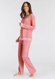 Vivance Dreams Pyjama met gestreepte boorden (2-delig) - Thumbnail 3