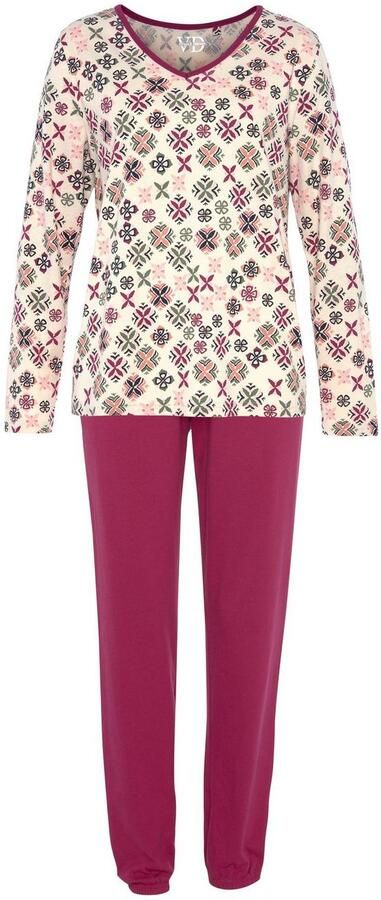 Vivance Dreams Pyjama met grafisch-florale alloverprint (set 2-delig) - Foto 4