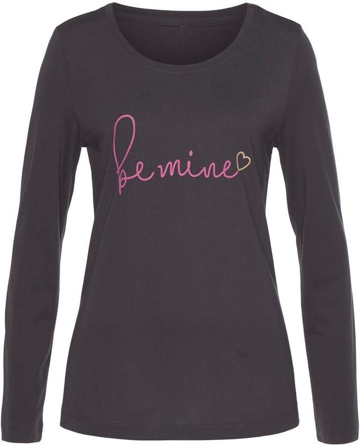 Vivance Dreams Pyjama met hartjesprint (set 2-delig)