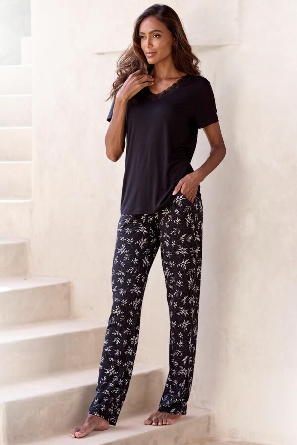 Vivance Dreams Pyjama met leuke bloe print (set 2-delig) - Foto 3