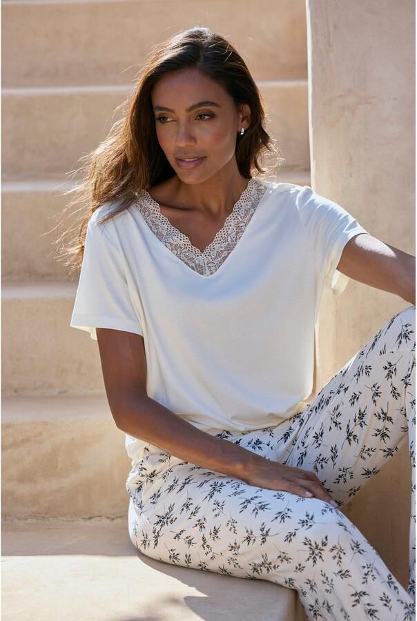 Vivance Dreams Pyjama met leuke bloe print (set 2-delig) - Foto 2