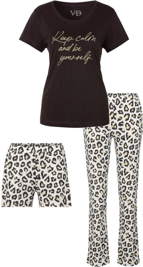 Vivance Dreams Pyjama met luipaardprint (set 3-delig 3-delig) - Foto 7