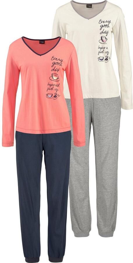 Vivance Dreams Pyjama met print opzij (4-delig Set van 2) - Foto 14