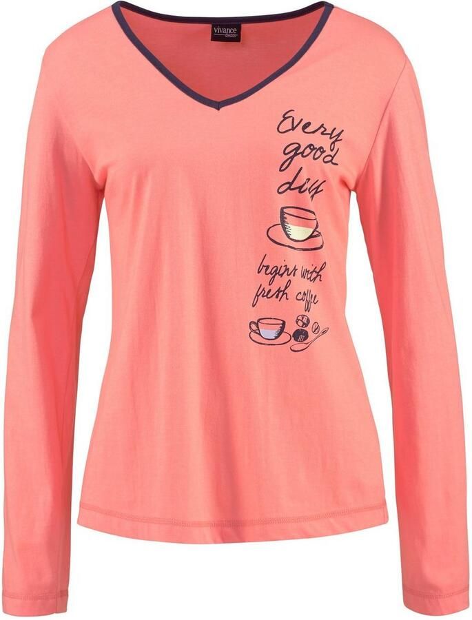 Vivance Dreams Pyjama met print opzij (4-delig Set van 2) - Foto 2