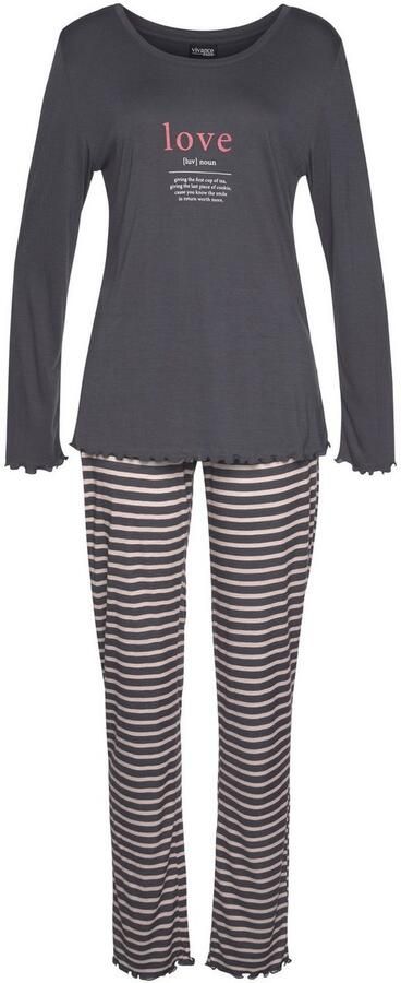 Vivance Dreams Pyjama met rimpelrandjes (2-delig 1 stuk) - Foto 4