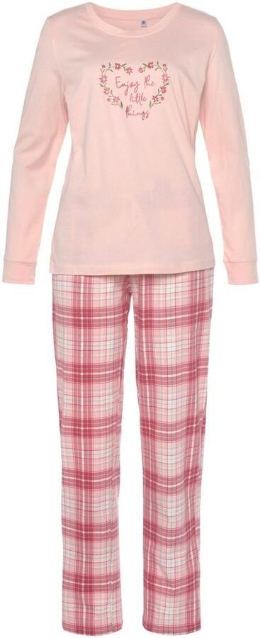 Vivance Dreams Pyjama met ruit- en bloemenprint in een dubbelpack (4-delig Set van 2) - Foto 6