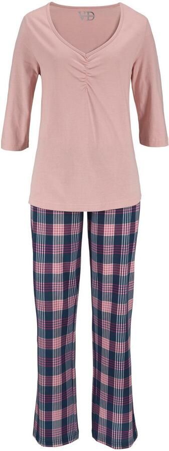 Vivance Dreams Pyjama met ruitpatroon (2-delig 1 stuk)