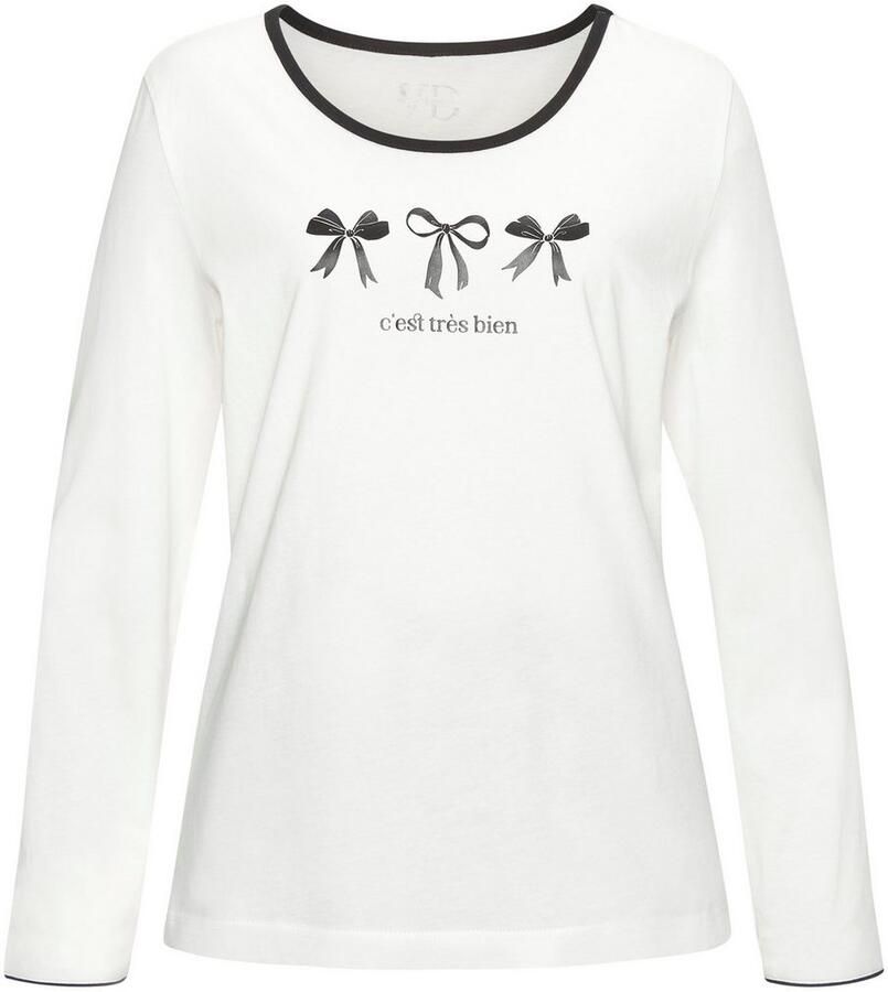 Vivance Dreams Pyjama Met schattig strikpatroon (set 2-delig)