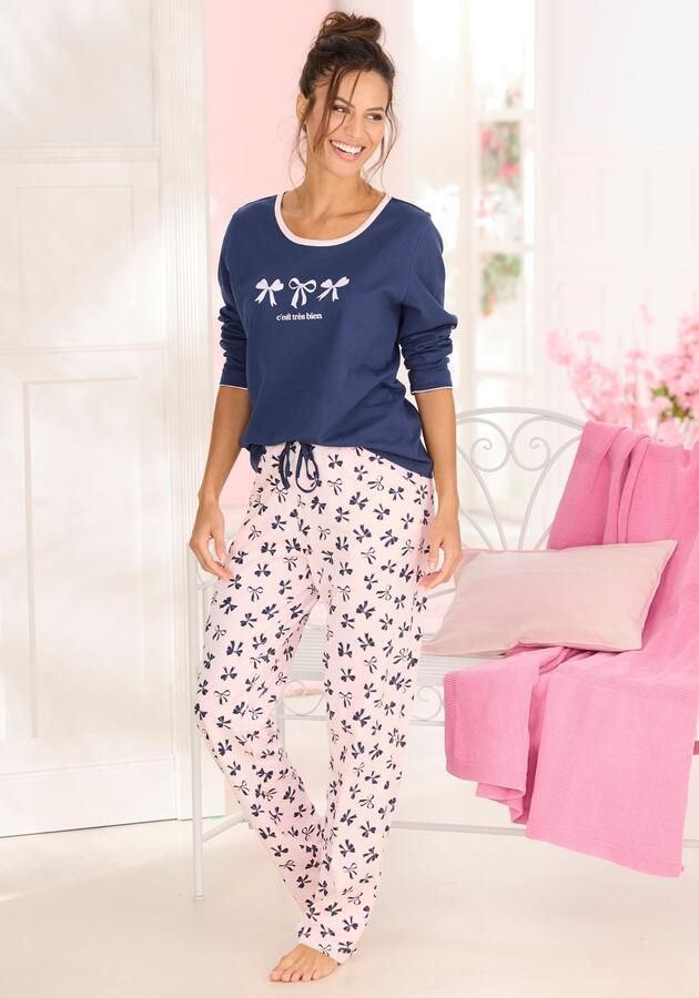 Vivance Dreams Pyjama Met schattig strikpatroon (set 2-delig) - Foto 5