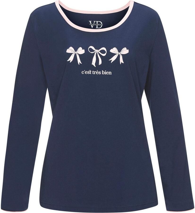 Vivance Dreams Pyjama Met schattig strikpatroon (set 2-delig)