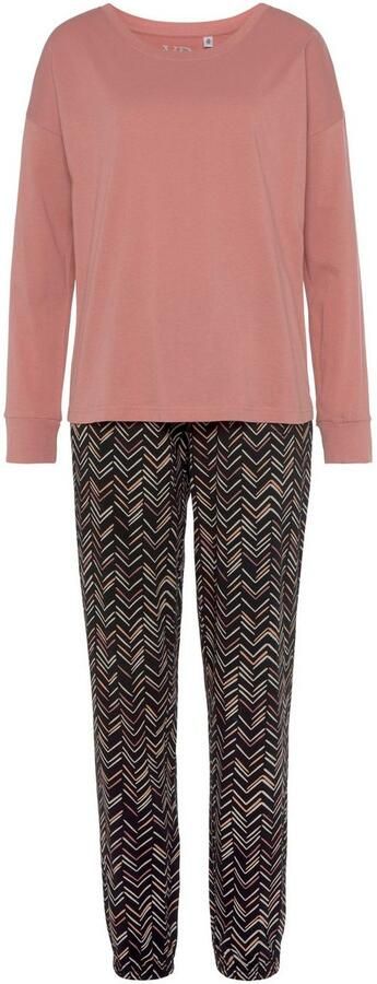 Vivance Dreams Pyjama met schilderachtig visgraatpatroon (2-delig) - Foto 3