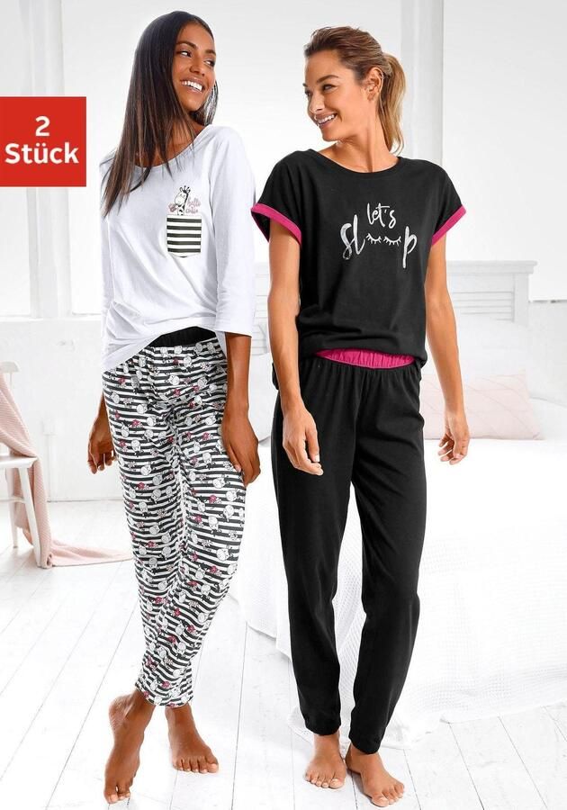 Vivance Dreams Pyjama met speels animal-dessin (4-delig Set van 2) - Foto 7
