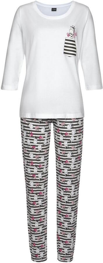 Vivance Dreams Pyjama met speels animal-dessin (4-delig Set van 2) - Foto 4