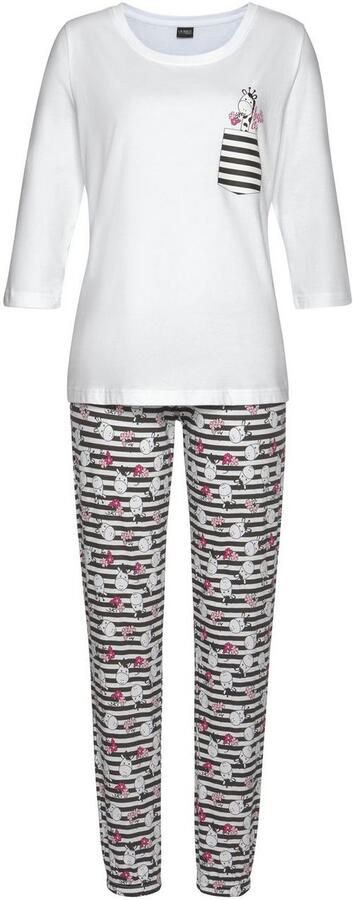 Vivance Dreams Pyjama met speelse giraffen-print (2-delig 1 stuk) - Foto 3