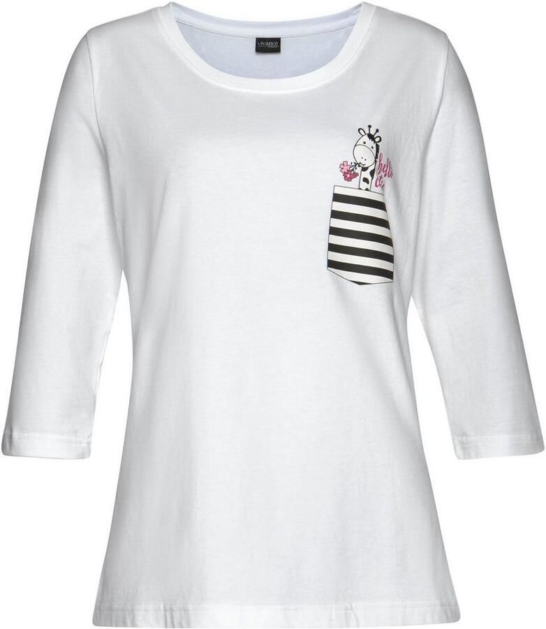 Vivance Dreams Pyjama met speelse giraffen-print (2-delig 1 stuk)
