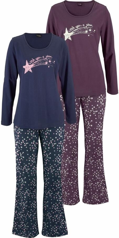 Vivance Dreams Pyjama met sterrenprint (4-delig Set van 2) - Foto 7