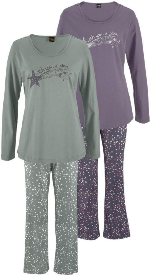 Vivance Dreams Pyjama met sterrenprint (4-delig Set van 2) - Foto 2