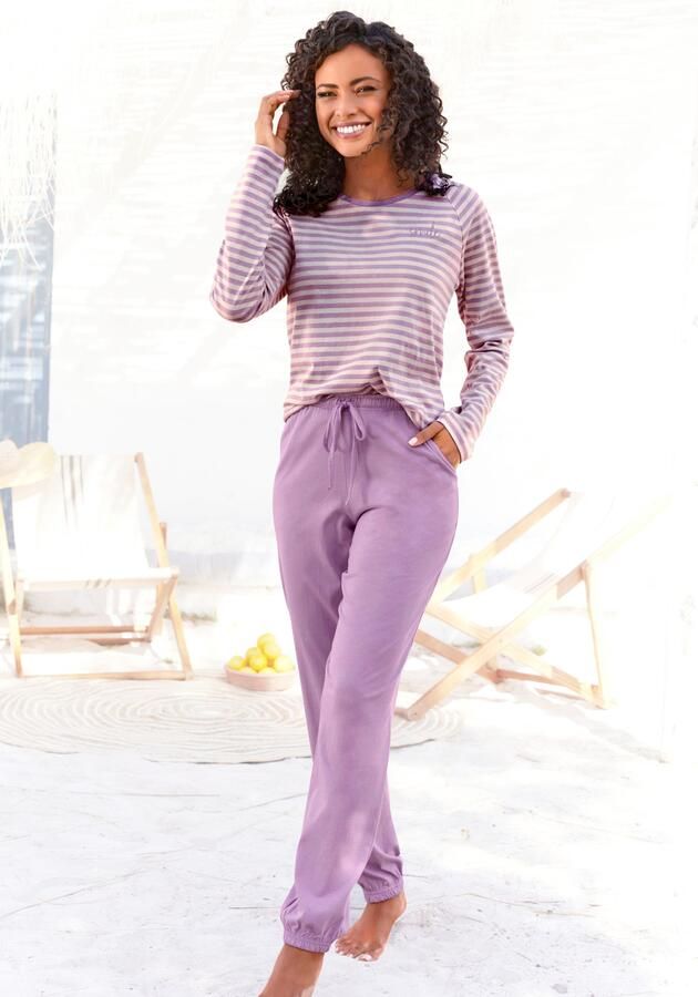 Vivance Dreams Pyjama met strepen van voorgeverfd garen - Foto 6